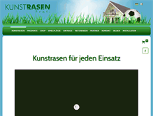 Tablet Screenshot of kunstrasenprofi.ch